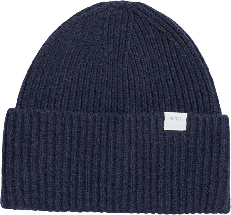 Norse Projects Norse Standard Merino Lambswool Beanie Blå
