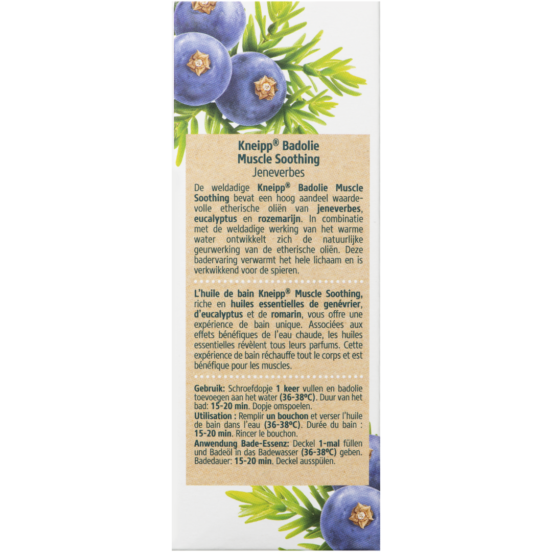 Kneipp Muscle soothing badolie jeneve (100 ml)
