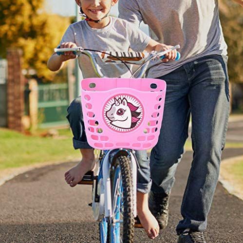 BROLEO Kinderscootermand fietsmand kindermand fiets winkelen outdoor fiets kinderen (roze)