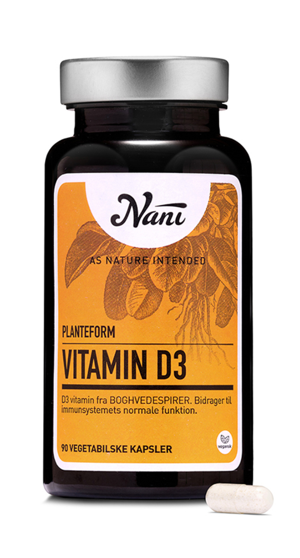 Nani Vitamin D3 på planteform 90 kaps