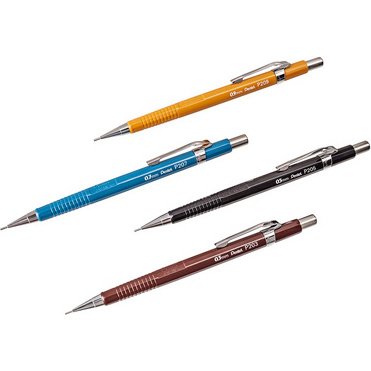 Portemine P203, diamètre de mines: 0,3 mm, marron