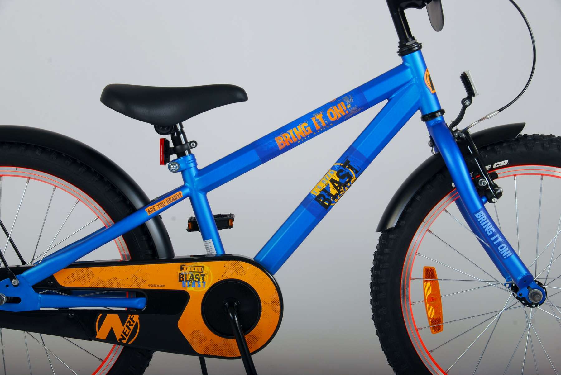 TPFSports NERF Kinderfahrrad - Jungen - 20 Zoll - Rücktritt + Handbremse - Satinblau