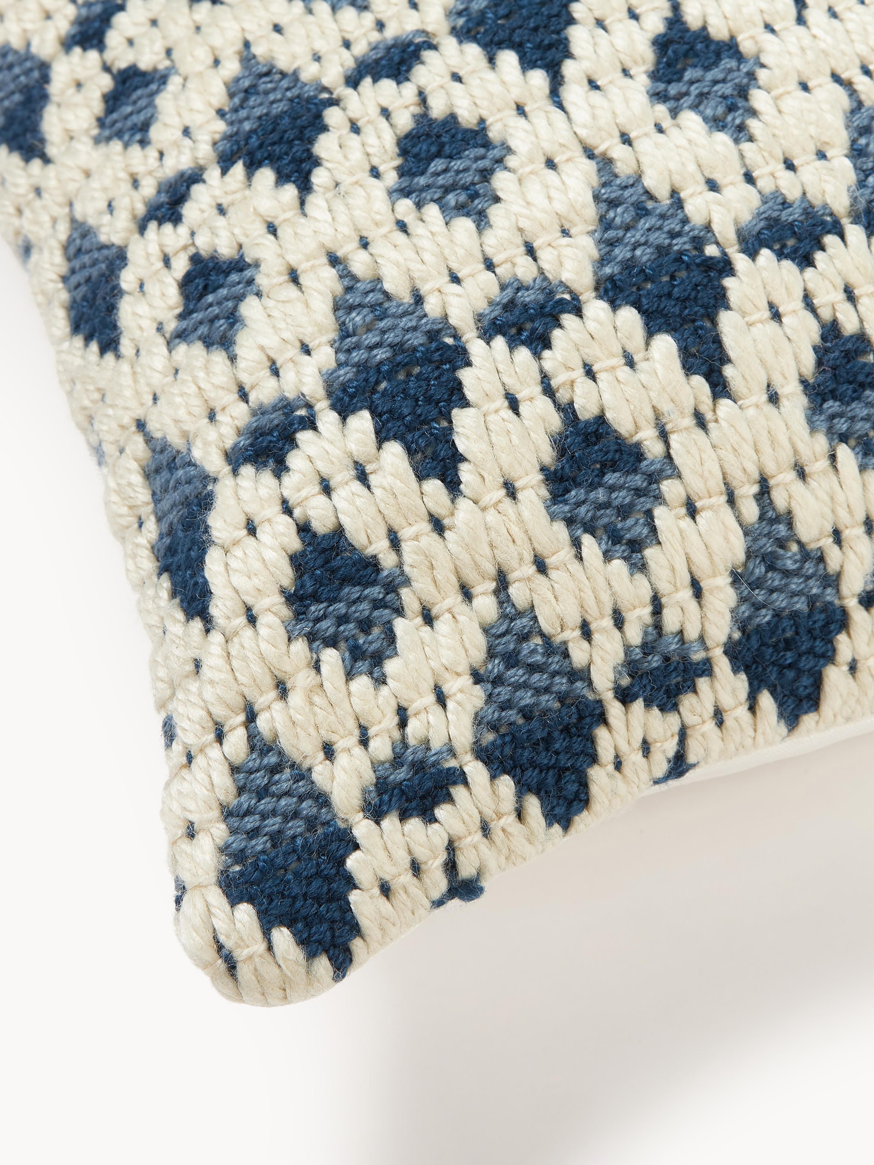 Outdoor kussenhoes Yamir met geweven patroon