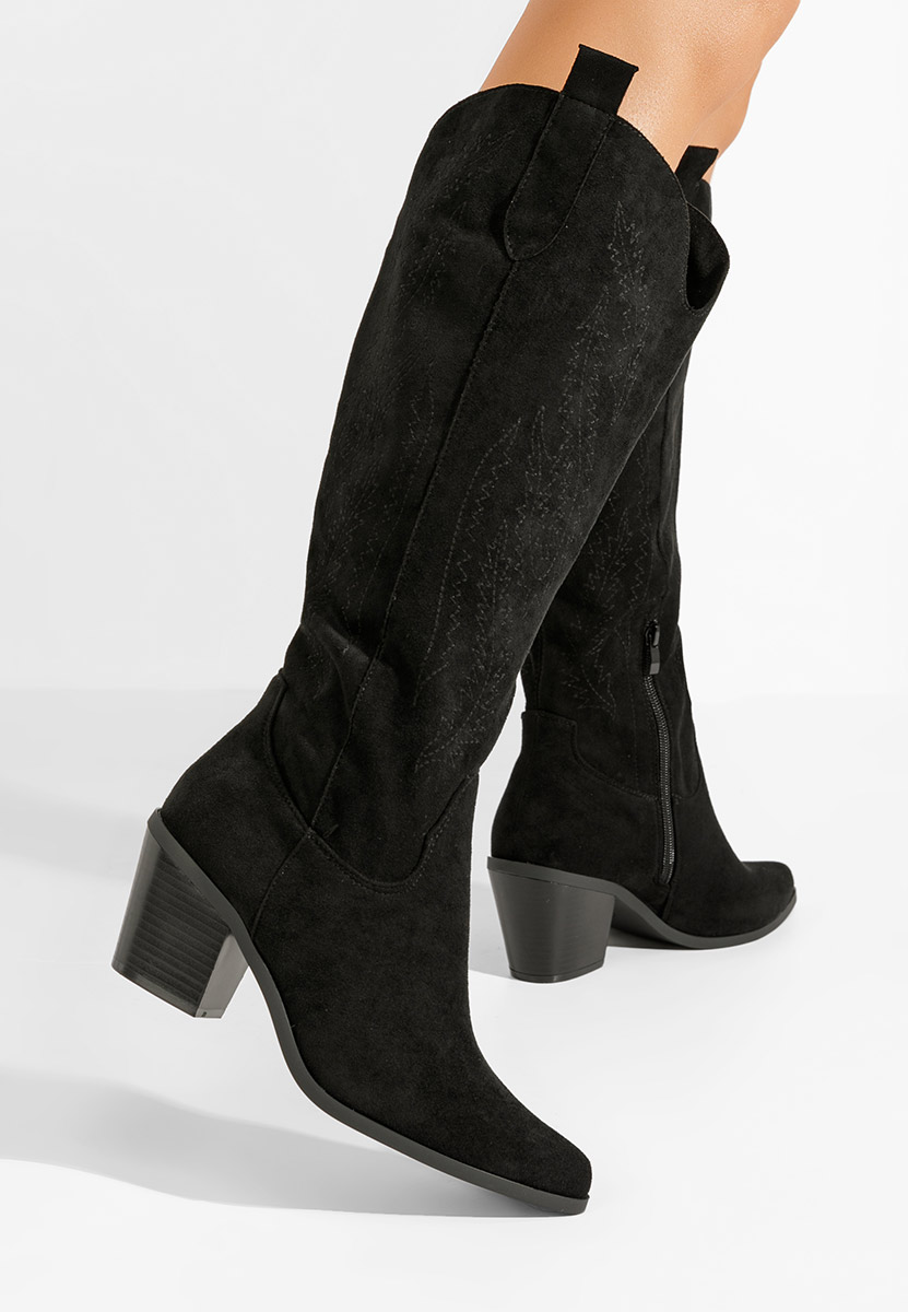 Bottes cowboy femme noires Raese