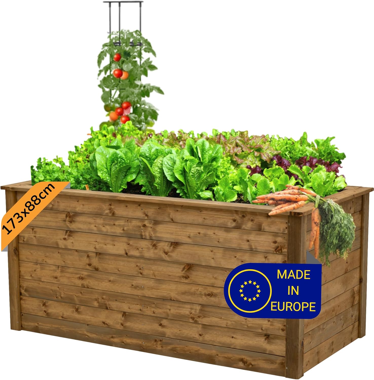 Hochbeet Holz Made in Europe, Hochwertige Hochbeete für Garten Holz, Hochbeete-kit, Hochbeet XXL Groß