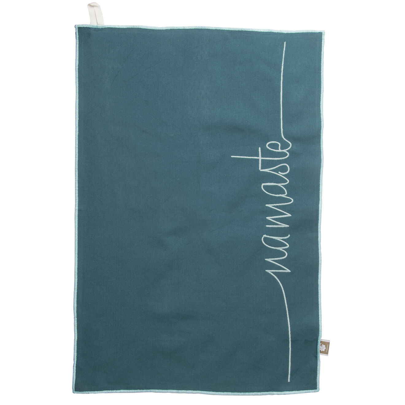 Febronie 2 Torchons en Coton Namaste bleu paon - 50x75 cm