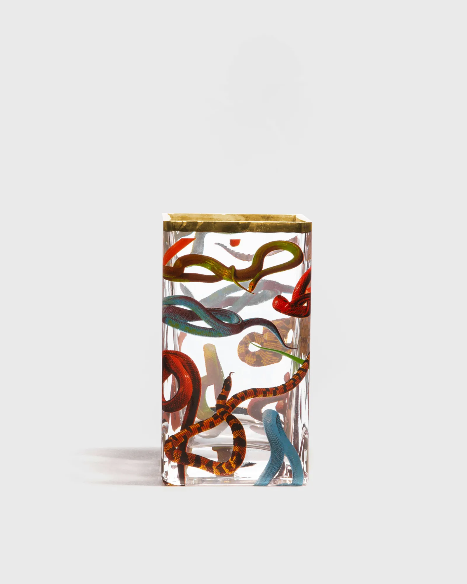 Seletti GLASS VASE TOILETPAPER - SNAKES