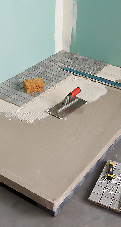 Receveur de douche à carreler 90 x 140 cm, caniveau extra-plat, Qboard Liquid