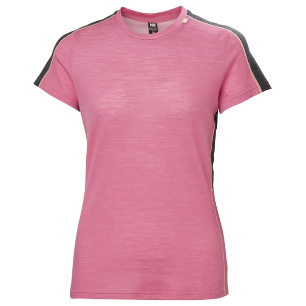 T-shirt randonnée HELLY HANSEN W LIFA MERINO LIGHTWEIGHT T-SHIRT CASCADIA PINK