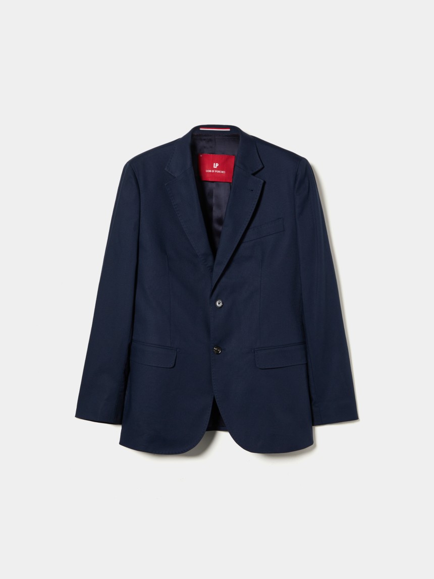 Blazer slim fit com bolsos