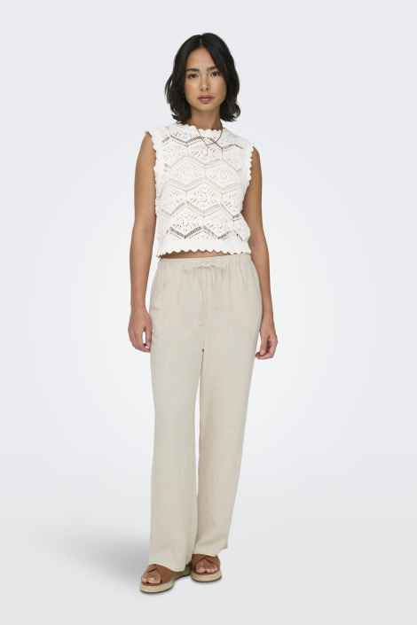 Only ecru dames broek