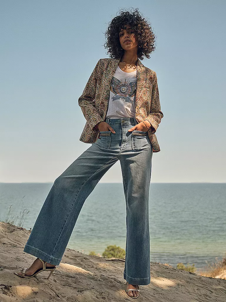 MOS MOSH Jeans Wide Leg MMCOLETTE PALA hellblau