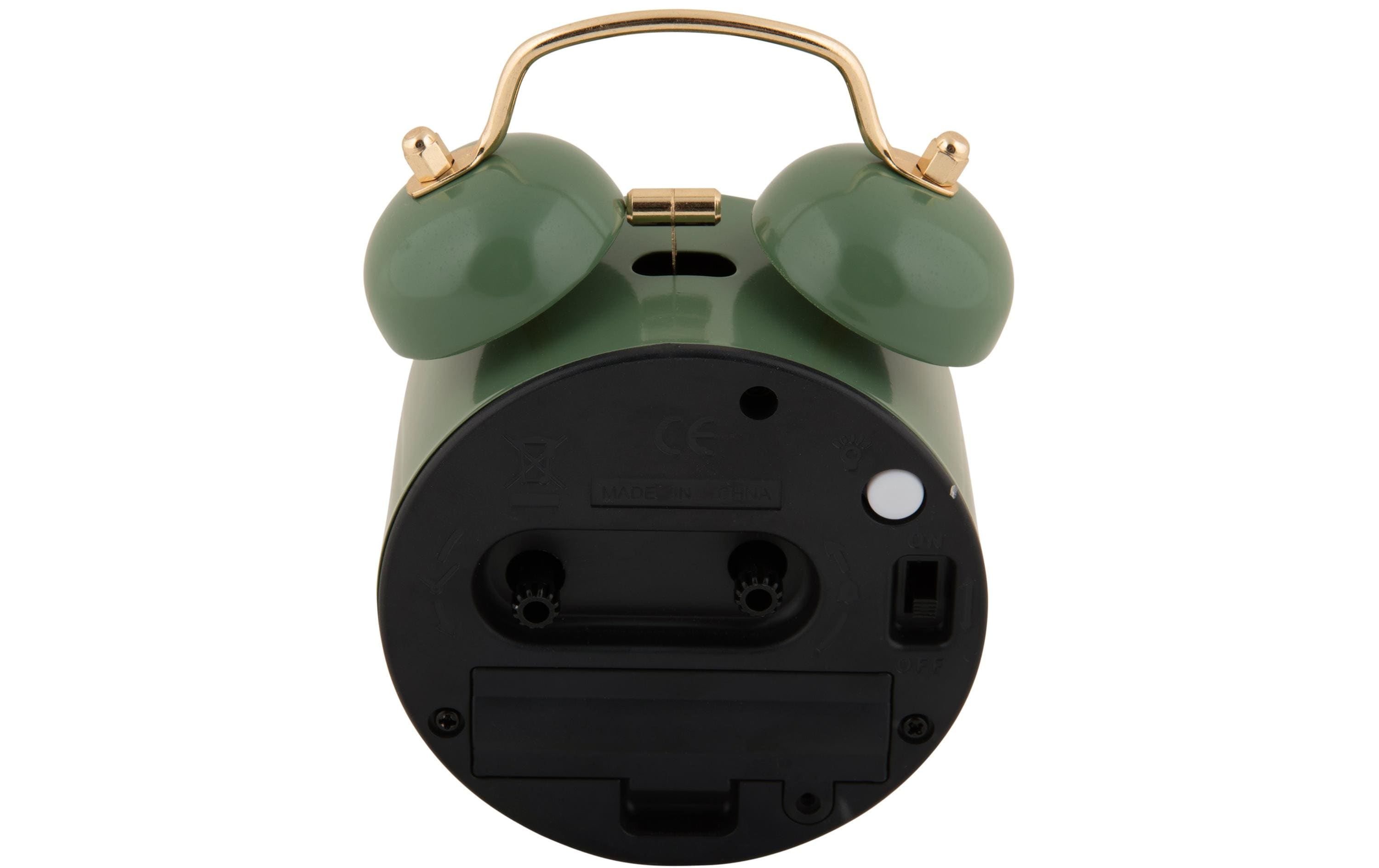 Klassischer Wecker Pearl Glow Jungle greenWecker mit Doppelglocke