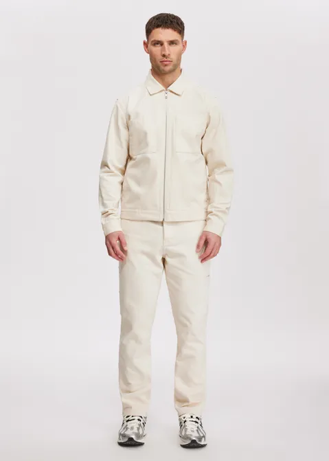 Twill jacket off-white (CREME)