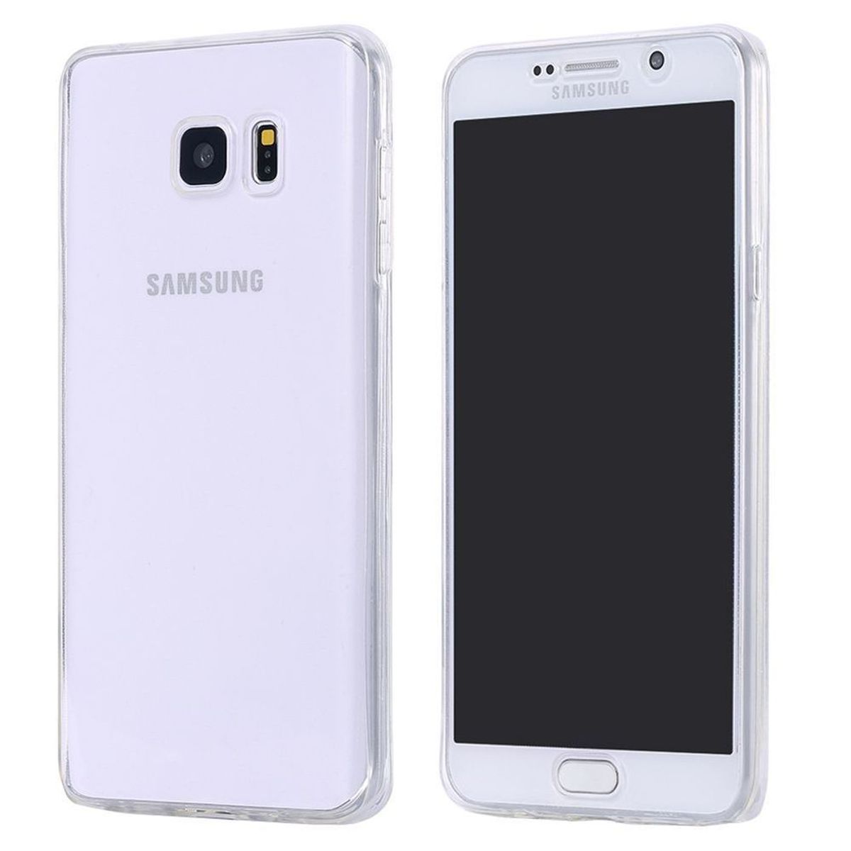 Full TPU Case für Samsung Galaxy Schutz Hülle Handy Tasche Transparent Cover Neu