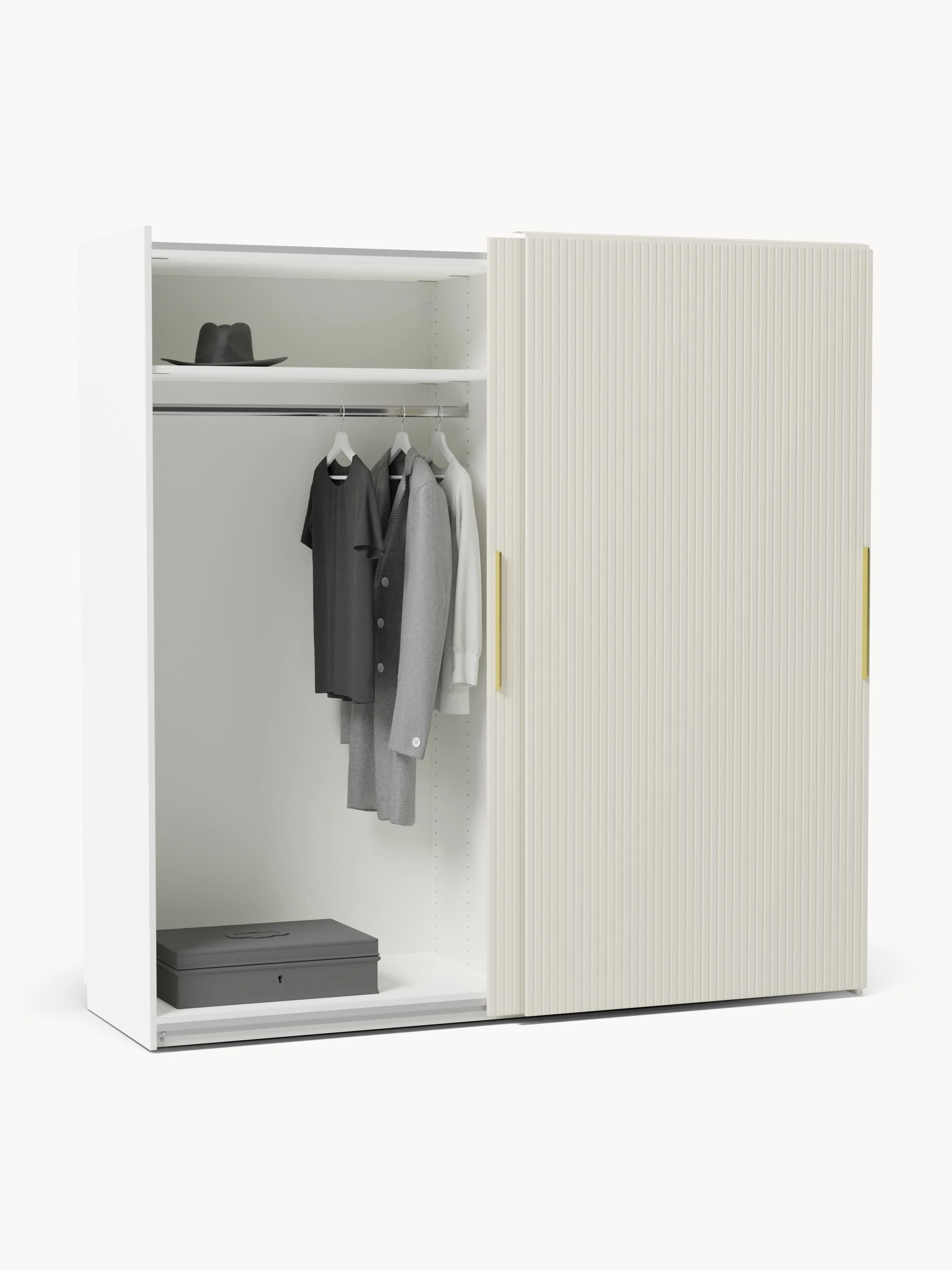 Modulaire schuifdeurkast Simone, 200 cm breed, diverse varianten