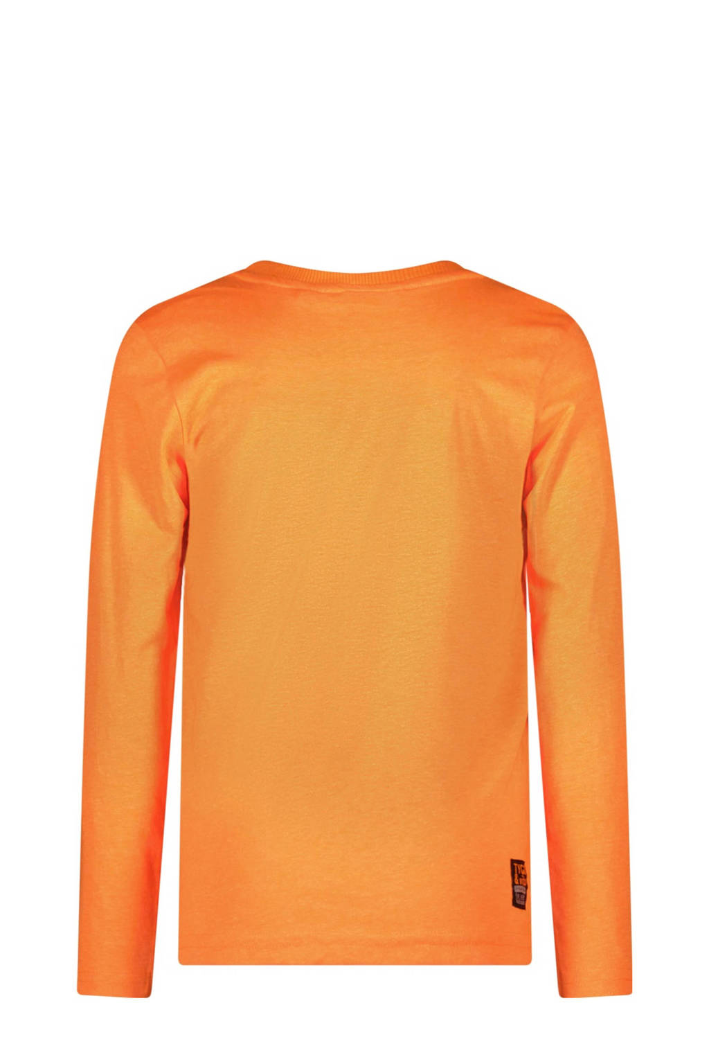 TYGO & vito longsleeve Mase met tekst oranje