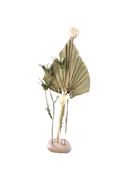 Droogbloemen in klei L Rond