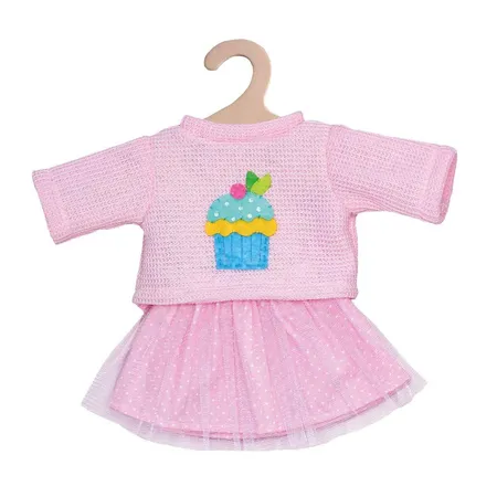 Heless Puppen-Pullover und Tüllrock Cupcake, klein, Gr. 28-35 cm