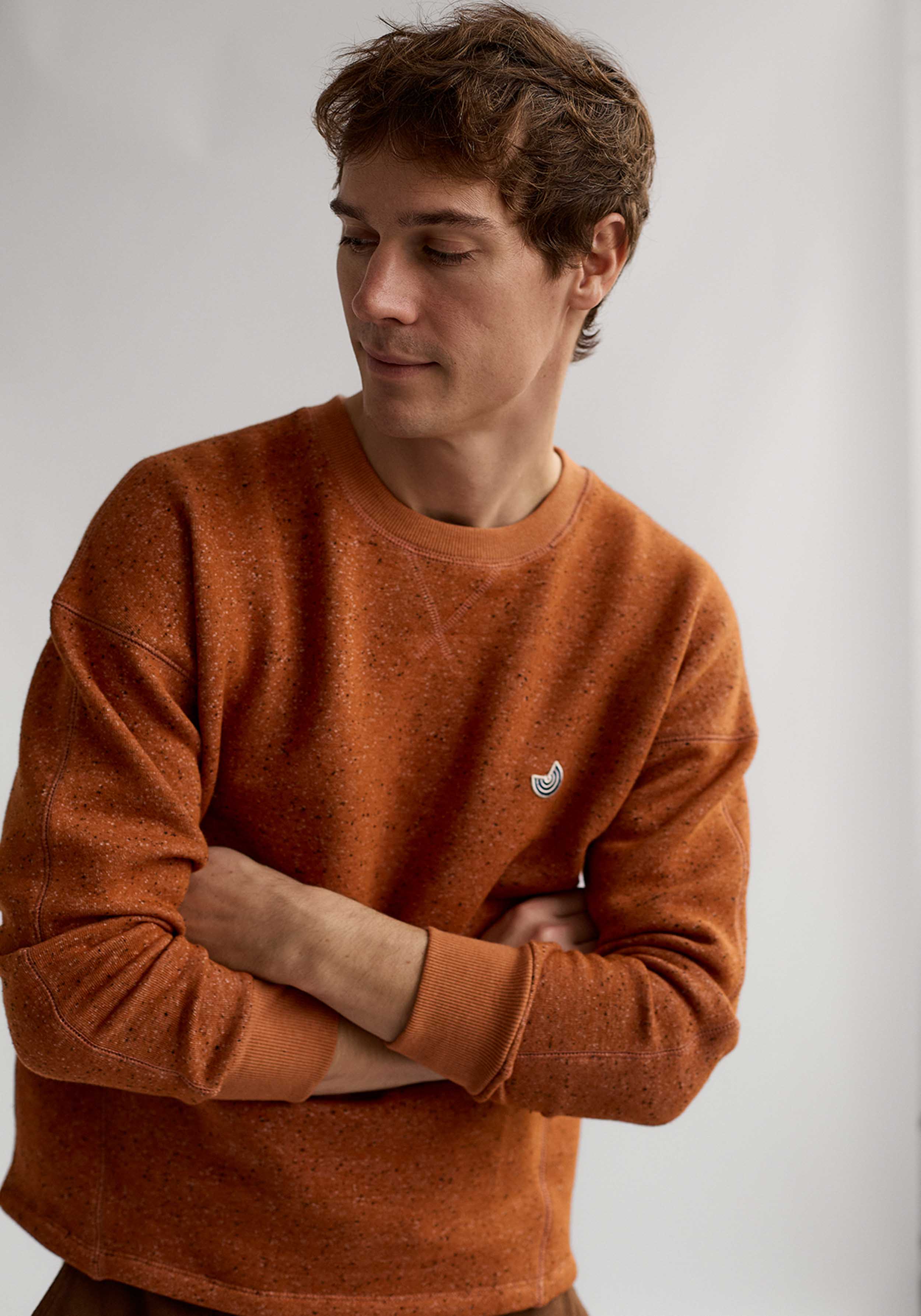 Twothirds Pullover Dundrum Umber Orange
