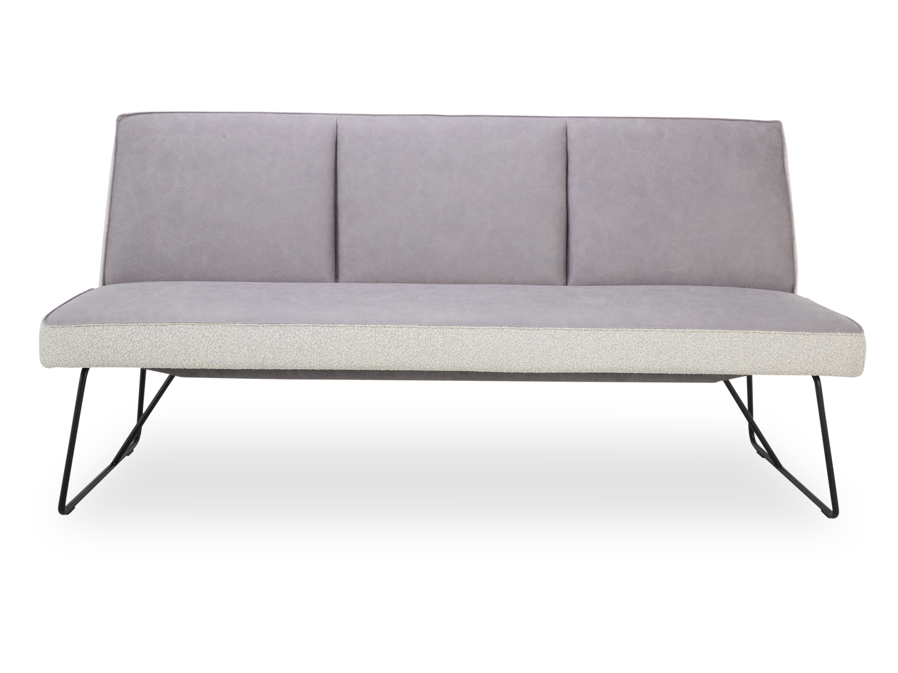 Bank HARPER ARRAS Breite 160cm Seidengrau \/ Steingrau