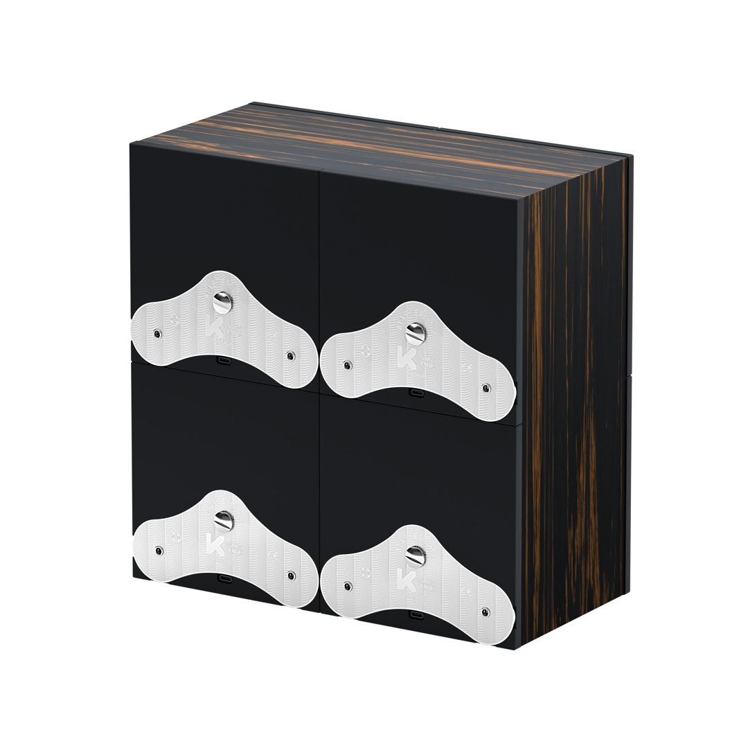 SwissKubik Masterbox Palmenholz - 4 Uhren