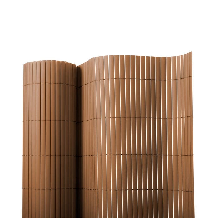 PVC privacyscherm - extra ondoorzichtig - decoratie voor balkonleuningen - bruin / 150 x 300 cm