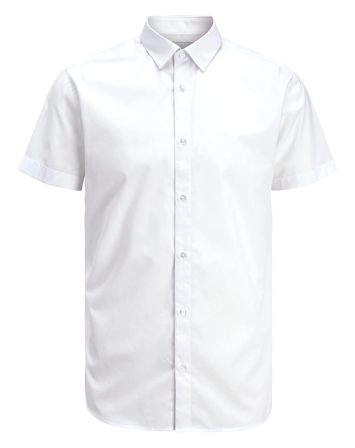 Kurzarm-Hemd JJJOE PLAIN in white