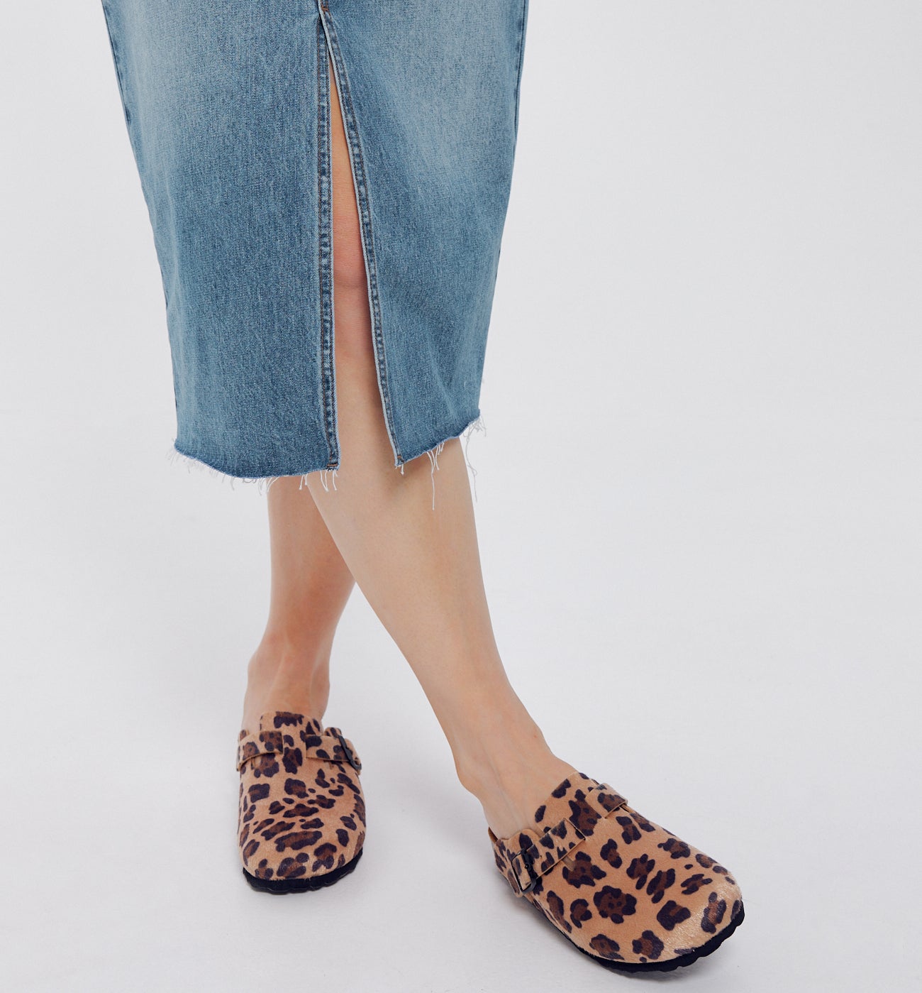 Jupe midi en jean Femme - Jean moyen