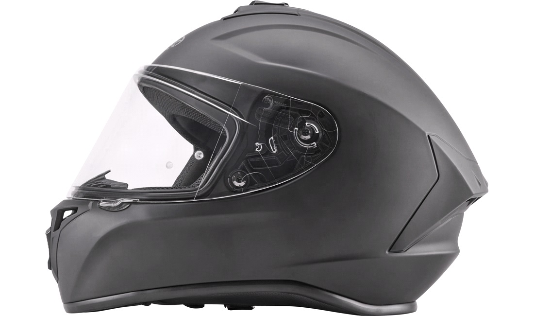 Styrthjelm NEX Racing fullface matsort str. L