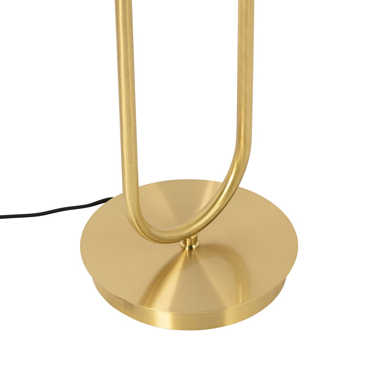 Art Deco vloerlamp goud met glas 2-lichts - Laura