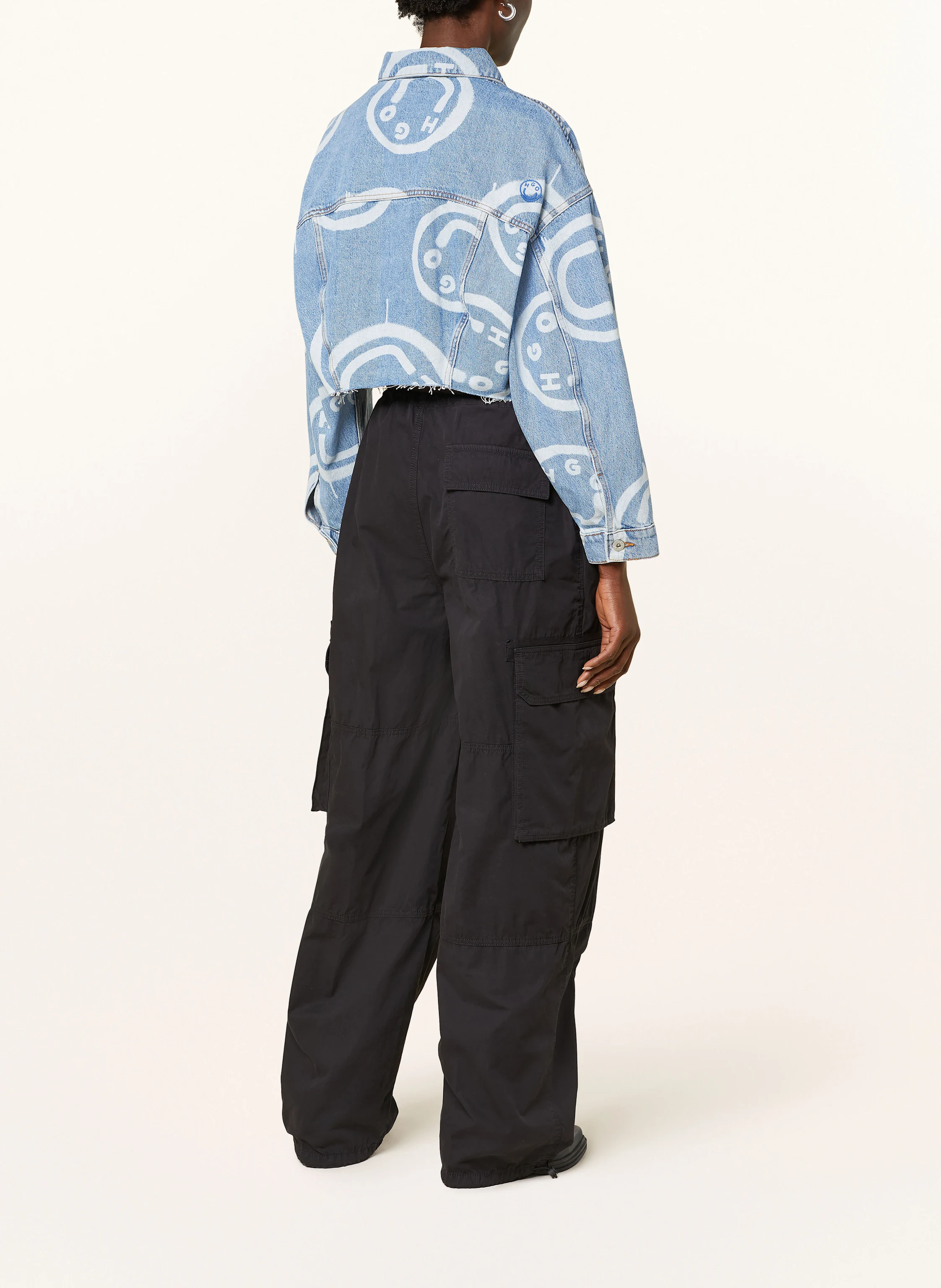 HUGO BLUE Cropped-Jeansjacke LOU