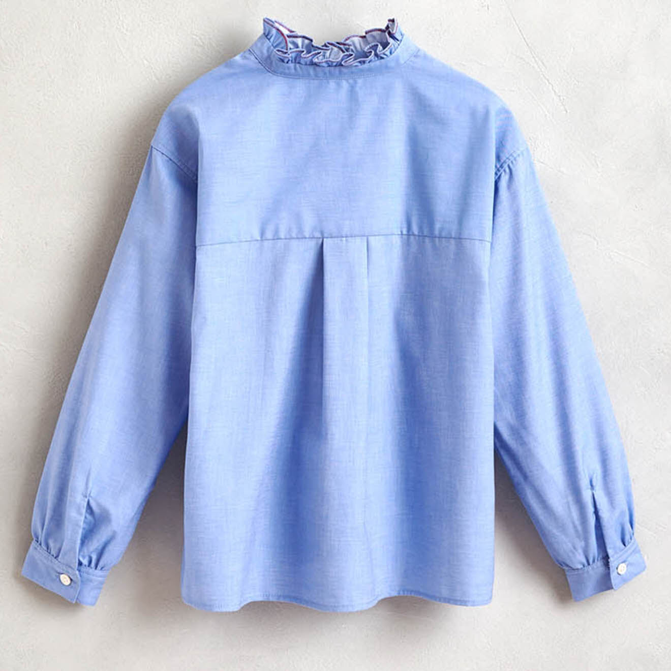 Bellerose Chemise Angle en Coton organique bleu clair