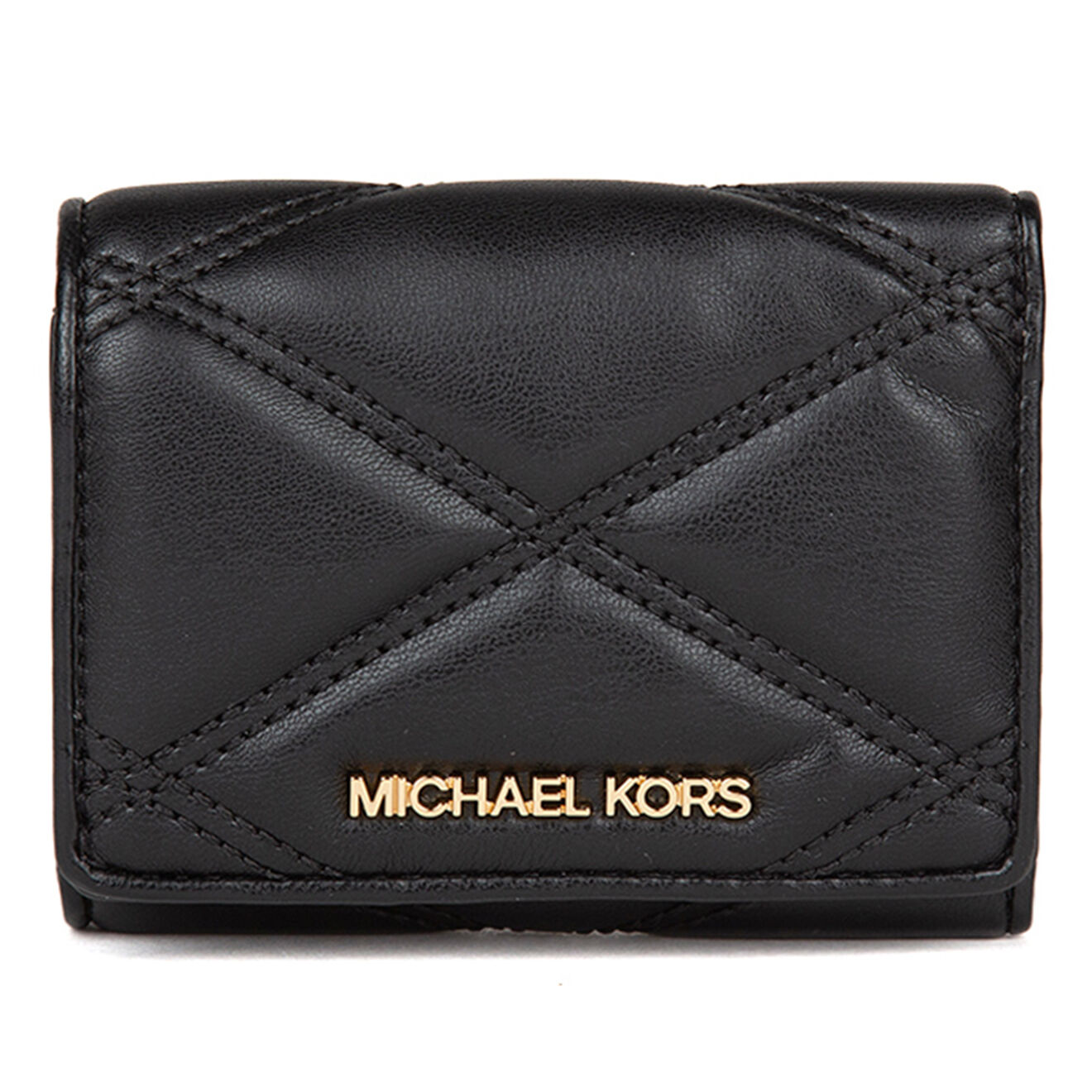 Michael Kors Portefeuille en Cuir Jet Set Travel noir - 11x8 cm