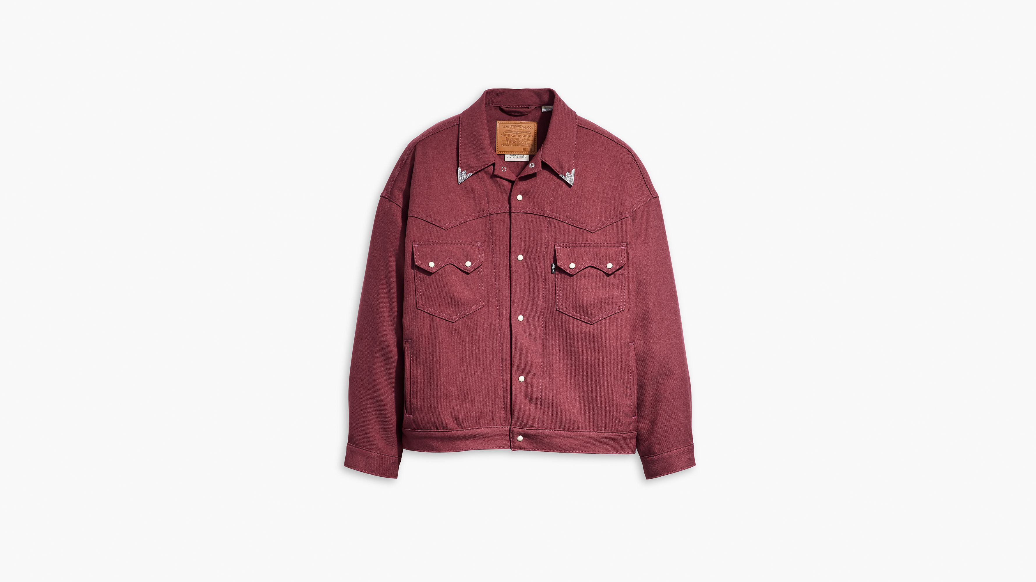 Veste Trucker Western - Red Mahogany - Rouge