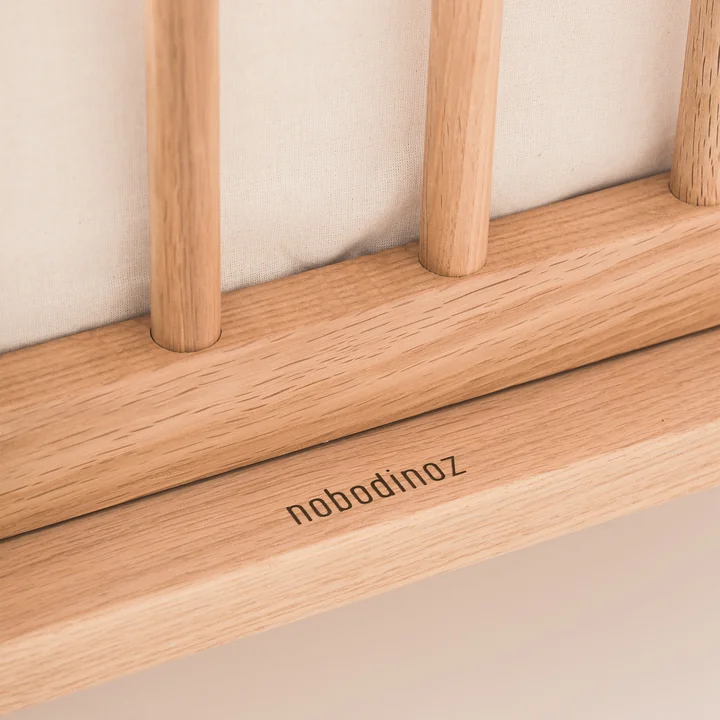 Nobodinoz - Latitude Babybett, 70 x 140 cm, Eiche natur