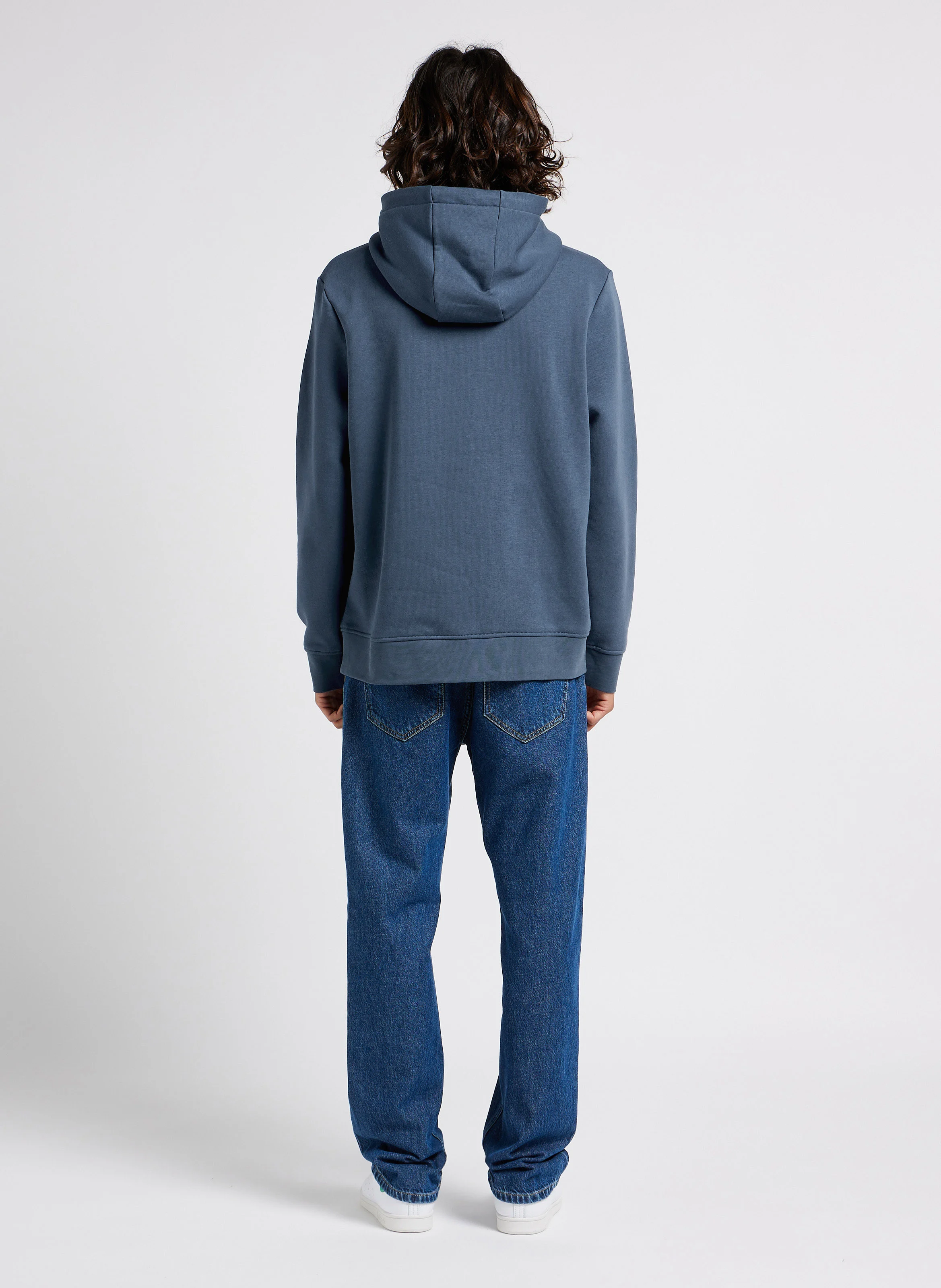 DIRAC - Sweat à capuche regular-fit en coton mélangé | Bleu