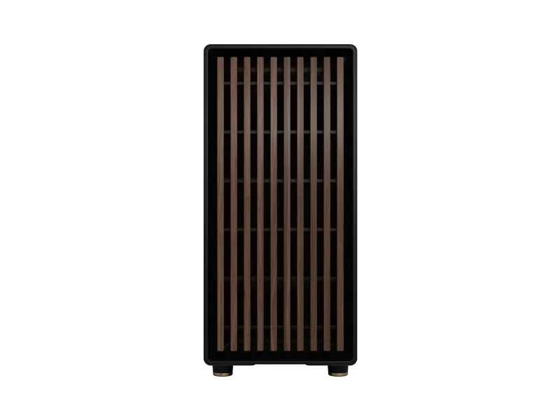 Fractal Design North - Mid tower - ATX - sidepanel med vindue (tonet glas) - ingen strømforsyning (ATX) - charcoal black - USB/Lyd
