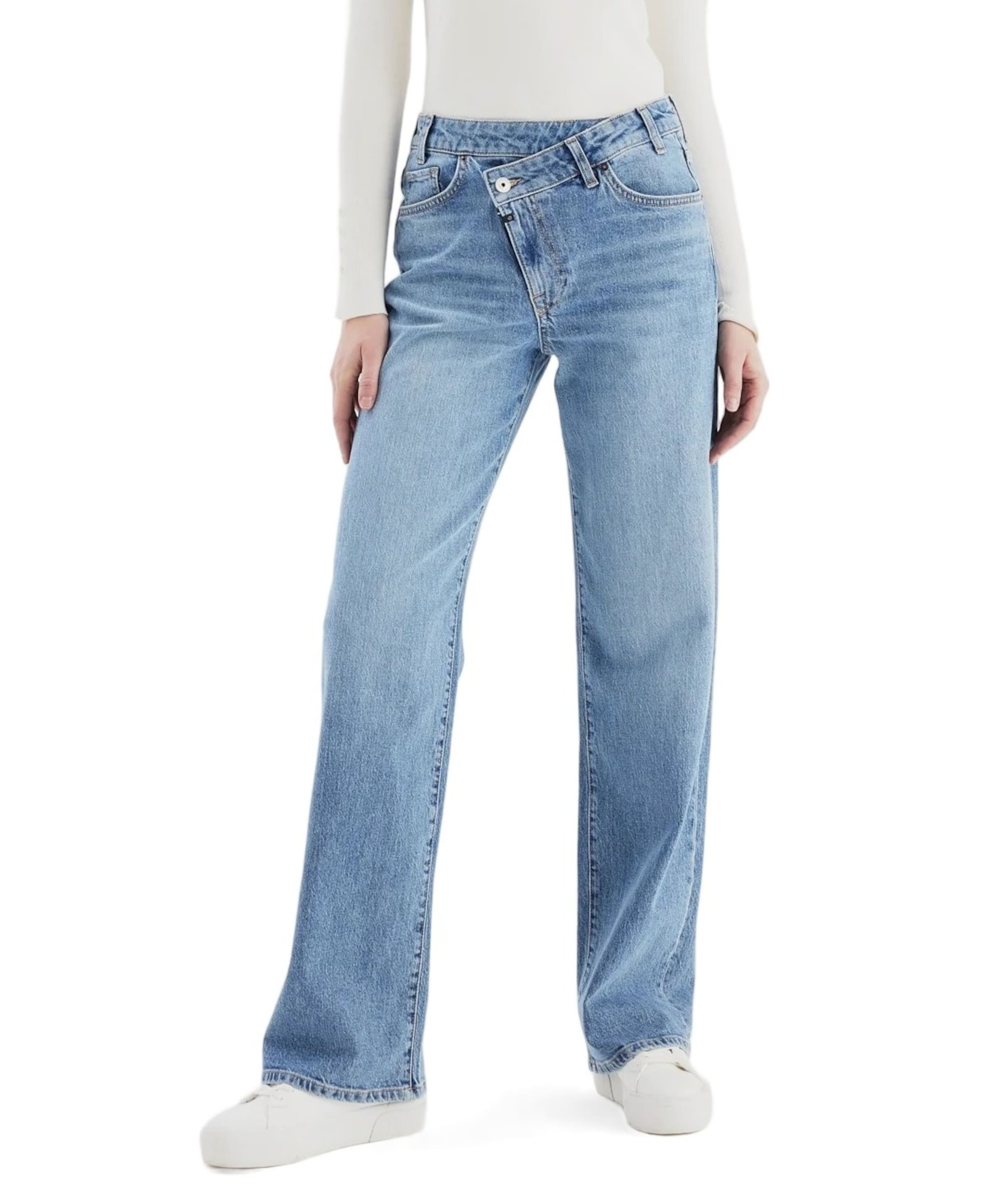 Cup of Joe Denim Relaxed straight dames jeans blauw