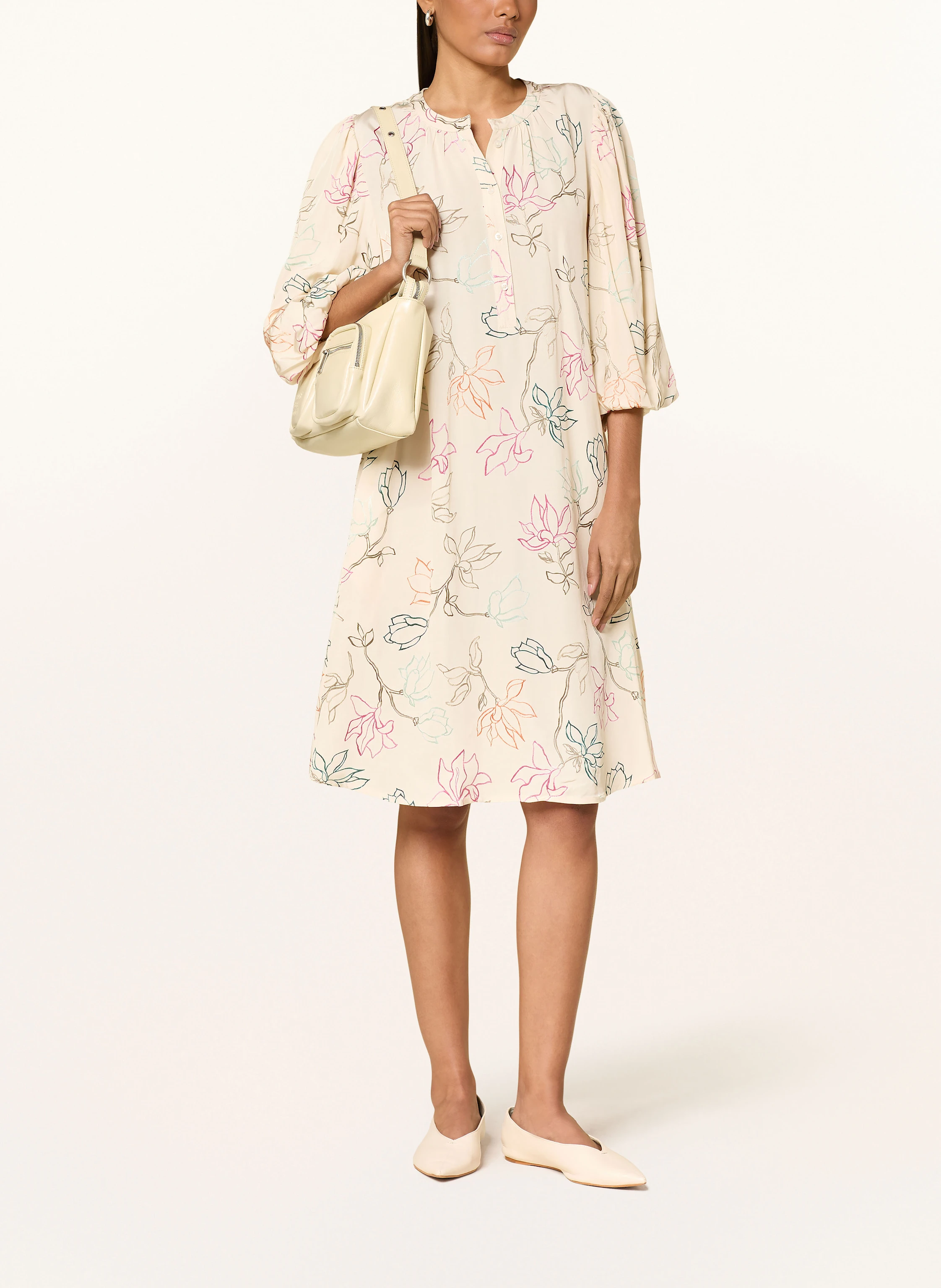 MOS MOSH Jacquard-Kleid MMIQALA mit 3/4-Arm