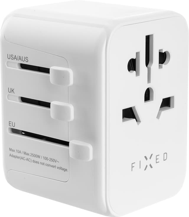 Fixed World 30W rejseadapter (hvid)