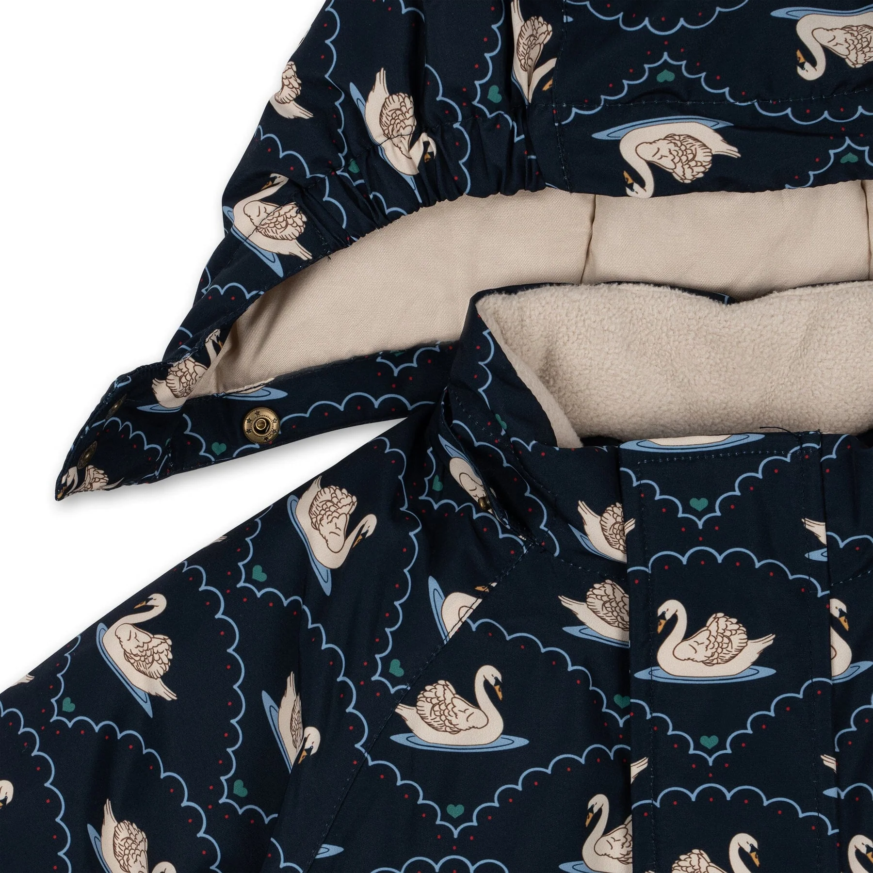 Konges Sløjd Nohr Snowsuit Print swan eclipse