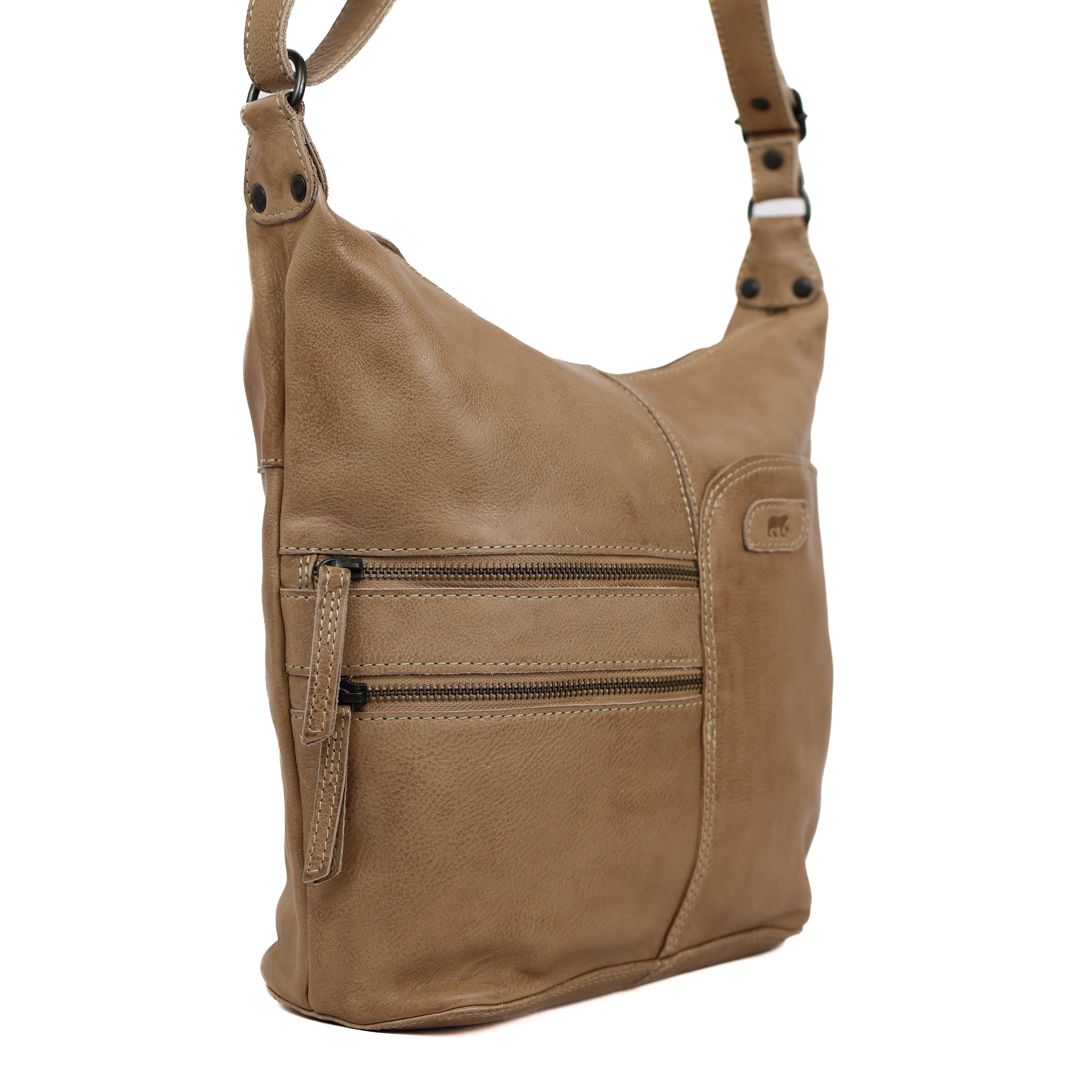 Schoudertas 'Frieda' beige Beige