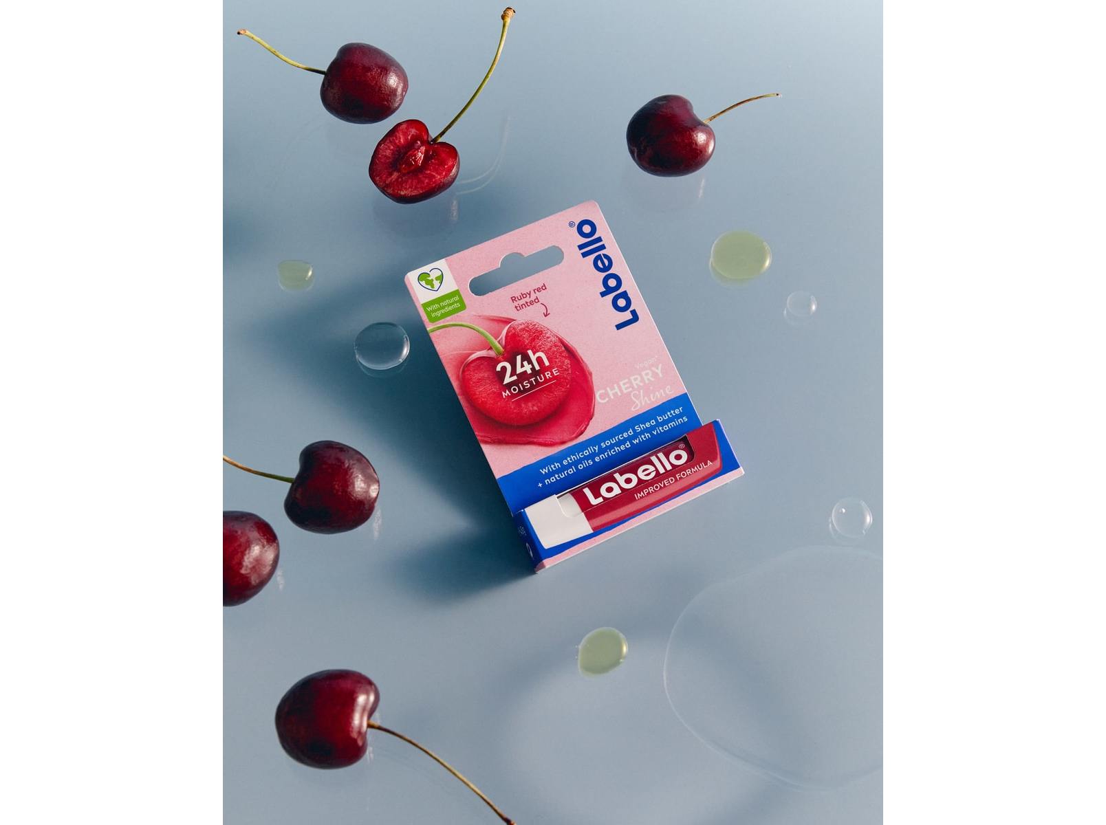 BATOM CUIDADO DOS LÁBIOS FRUTADO CHERRY SHINE LABELLO 55 ML
