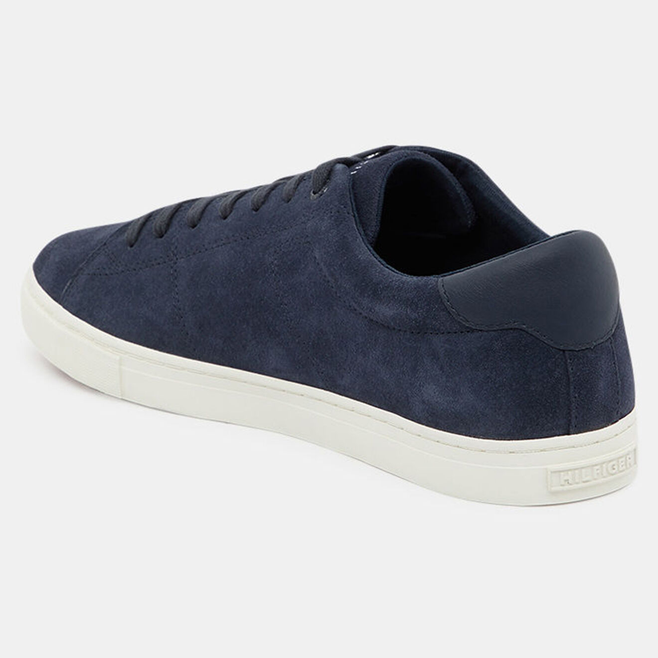 Tommy Hilfiger Baskets en Velours de Cuir Vulc bleu marine