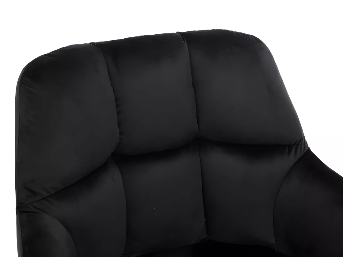 Lot de 6 chaises avec accoudoirs - Velours et métal - Noir - PEGA de PASCAL MORABITO