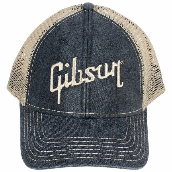 Gibson Baseball Cap Faded Denim