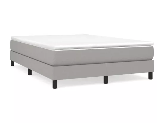 Sommier à lattes de lit Gris clair 140x200 cm Tissu