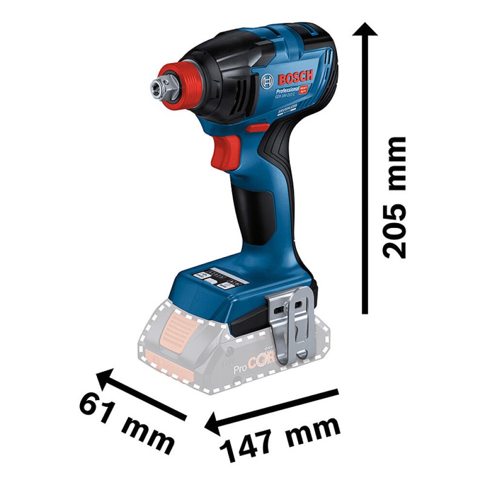 KOMBITREKKER BOSCH GDX 18V-210 BLÅ SOLO