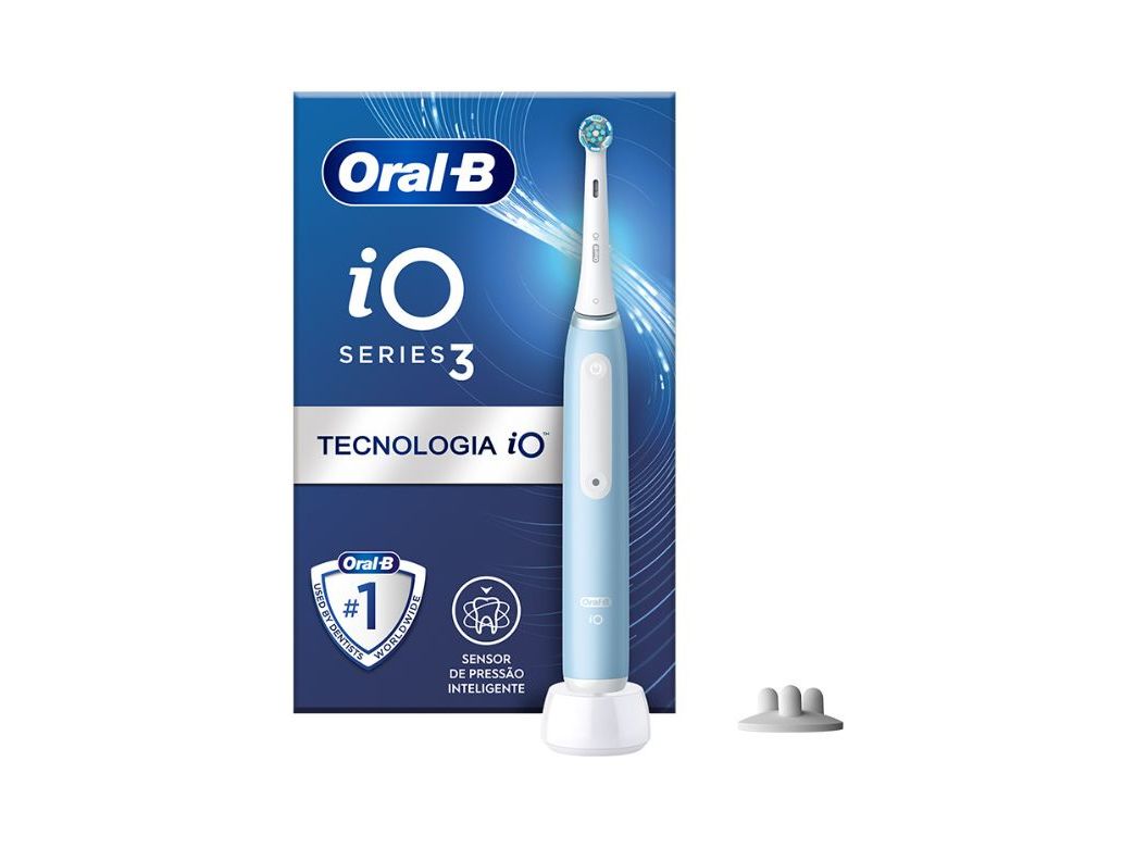 ESCOVA DENTES ELÉTRICA ORAL-B IO 3S AZUL